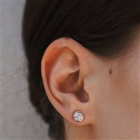 Earrings Ama Woman in White Gold Diamante Lab Grown 0.61 Ct AMA-OR-106-16 - AMA-OR-106-16